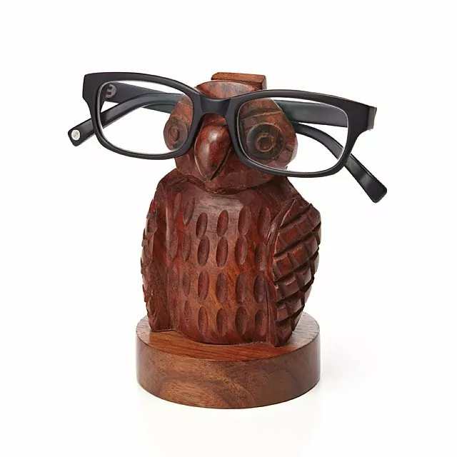 wooden-owl-specs-holder